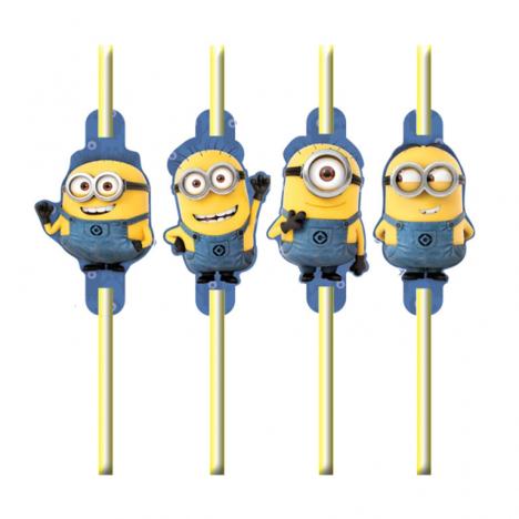 Minions Party Drinking Straws (Pack of 8) £2.49